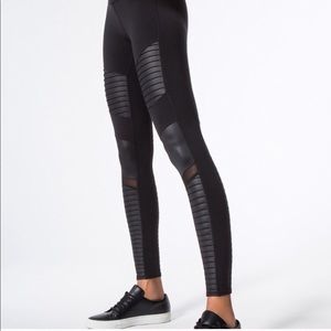 Alo Black Moto Leggings